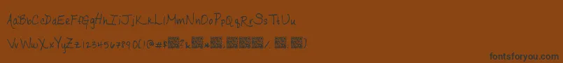 Ripeapricots Font – Black Fonts on Brown Background