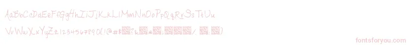 Ripeapricots Font – Pink Fonts on White Background