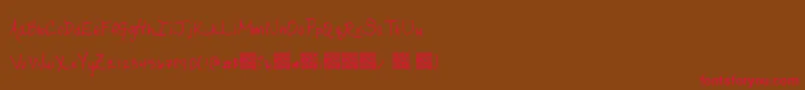 Ripeapricots Font – Red Fonts on Brown Background