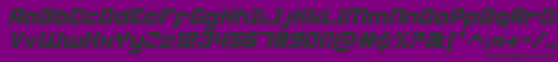 WeaponeerItalic Font – Black Fonts on Purple Background