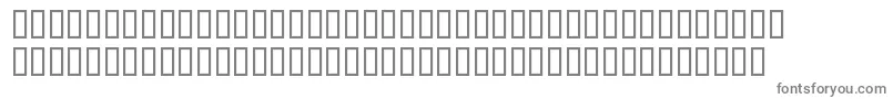 SerifNarrowItalic-fontti – harmaat kirjasimet valkoisella taustalla