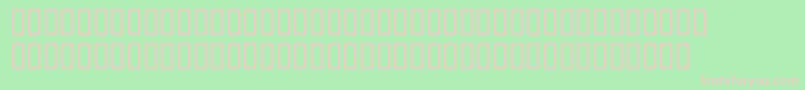 Fonte SerifNarrowItalic – fontes rosa em um fundo verde