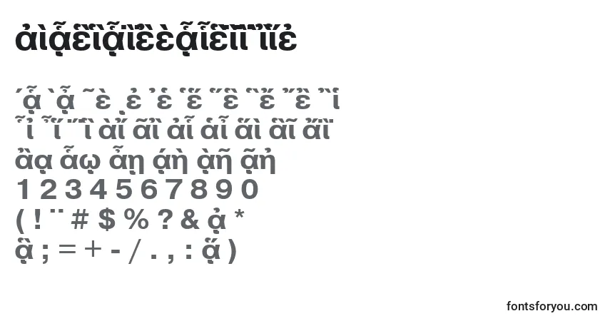 Czcionka PragmaticapgttBold – alfabet, cyfry, specjalne znaki