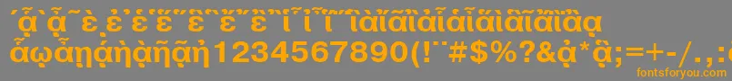 PragmaticapgttBold Font – Orange Fonts on Gray Background