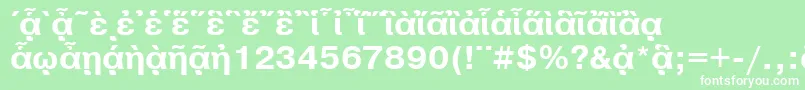 PragmaticapgttBold Font – White Fonts on Green Background