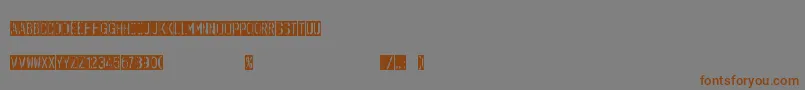 OuterspaceShoping Font – Brown Fonts on Gray Background