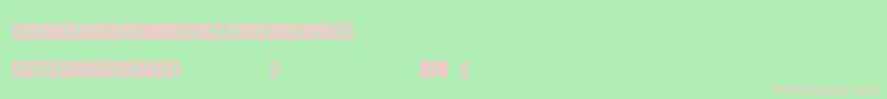 OuterspaceShoping Font – Pink Fonts on Green Background