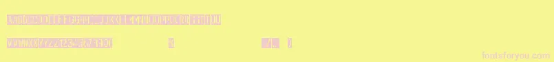 OuterspaceShoping Font – Pink Fonts on Yellow Background