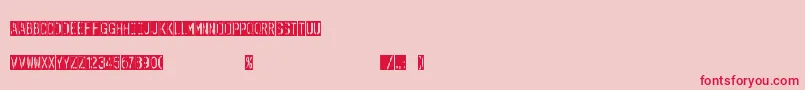 OuterspaceShoping Font – Red Fonts on Pink Background