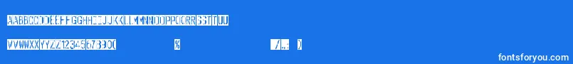 OuterspaceShoping Font – White Fonts on Blue Background