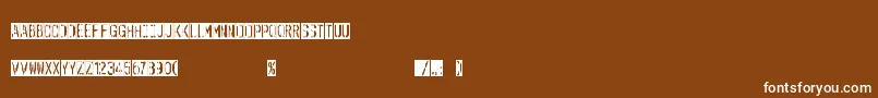 OuterspaceShoping Font – White Fonts on Brown Background