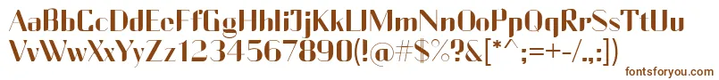CurrencyReg-fontti – ruskeat fontit valkoisella taustalla
