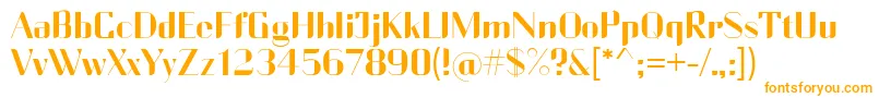 CurrencyReg-fontti – oranssit fontit valkoisella taustalla