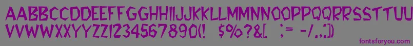 Шрифт ObsidianLight – фиолетовые шрифты на сером фоне