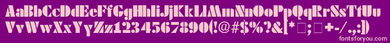 CadoDisplaySsi Font – Pink Fonts on Purple Background
