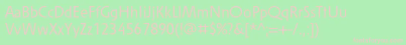 Solpera Font – Pink Fonts on Green Background