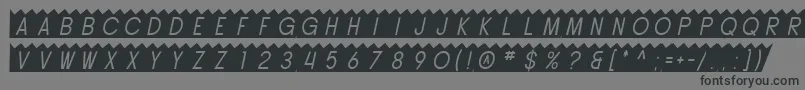 SfButtacupOblique Font – Black Fonts on Gray Background