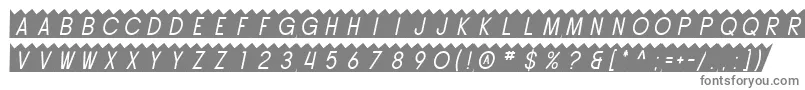 Шрифт SfButtacupOblique – серые шрифты