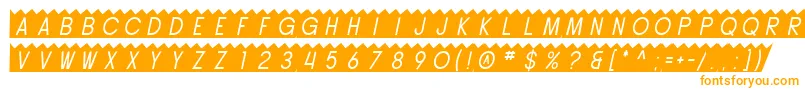 Шрифт SfButtacupOblique – оранжевые шрифты