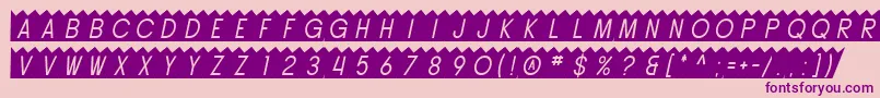 SfButtacupOblique Font – Purple Fonts on Pink Background