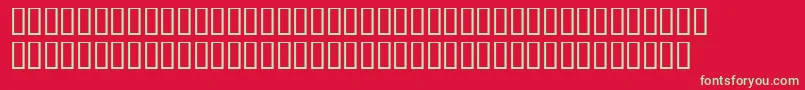 Fredflahertysh Font – Green Fonts on Red Background