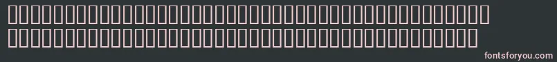 フォントFredflahertysh – 黒い背景にピンクのフォント
