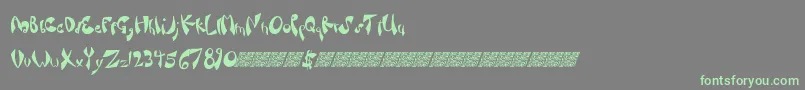 Fancysauce Font – Green Fonts on Gray Background