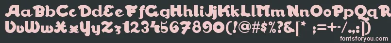 Walrusgumbonf Font – Pink Fonts on Black Background