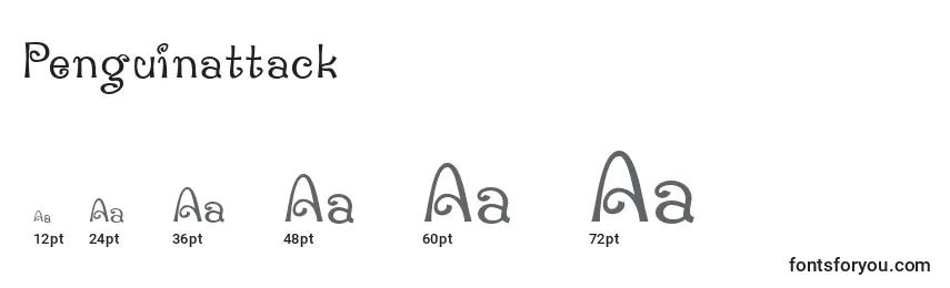 Размеры шрифта Penguinattack