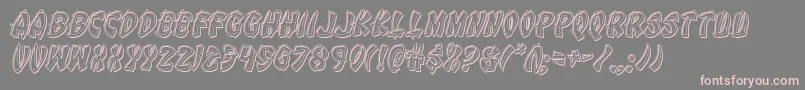 Eggrollengraveital Font – Pink Fonts on Gray Background