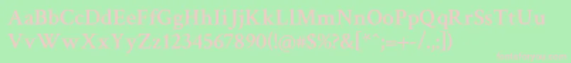 Crimsontext Semibold Font – Pink Fonts on Green Background