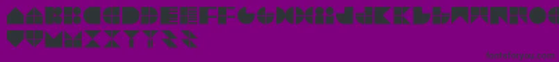 TrytypeV1 Font – Black Fonts on Purple Background