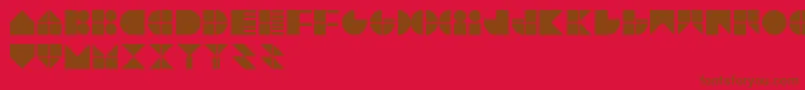 TrytypeV1 Font – Brown Fonts on Red Background