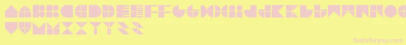 TrytypeV1 Font – Pink Fonts on Yellow Background
