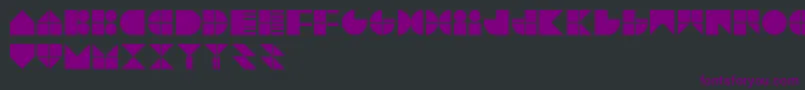 TrytypeV1 Font – Purple Fonts on Black Background