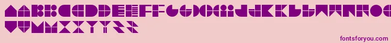 TrytypeV1 Font – Purple Fonts on Pink Background