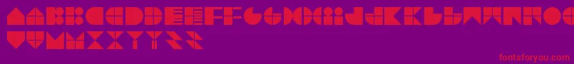 TrytypeV1 Font – Red Fonts on Purple Background