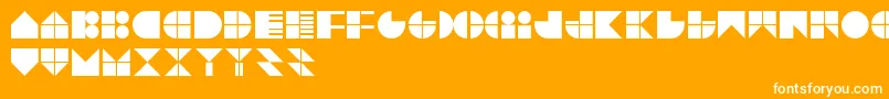 TrytypeV1 Font – White Fonts on Orange Background