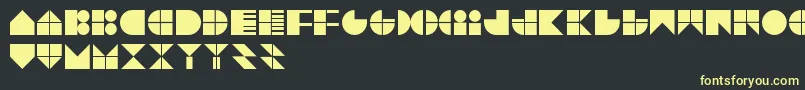 TrytypeV1 Font – Yellow Fonts on Black Background