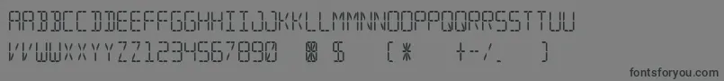 Segmental Font – Black Fonts on Gray Background