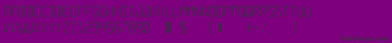 Шрифт Segmental – чёрные шрифты на фиолетовом фоне