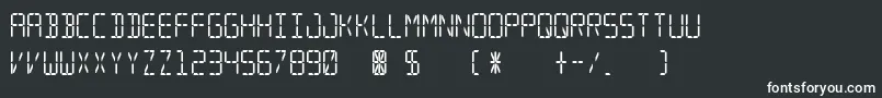 フォントSegmental – 白い文字