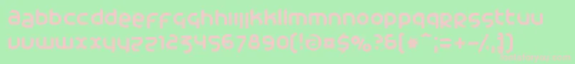 Cac Font – Pink Fonts on Green Background