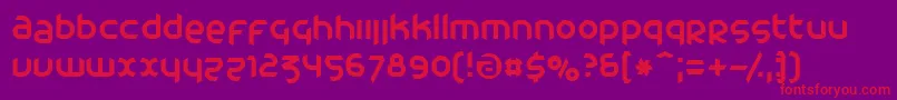 Cac Font – Red Fonts on Purple Background