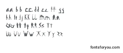 Überblick über die Schriftart Hufo