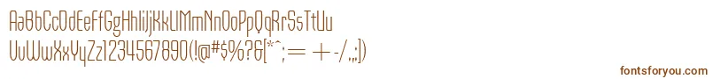 OrbonLightItcTt Font – Brown Fonts on White Background