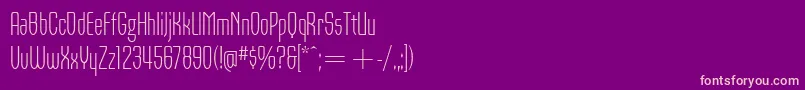 OrbonLightItcTt Font – Pink Fonts on Purple Background