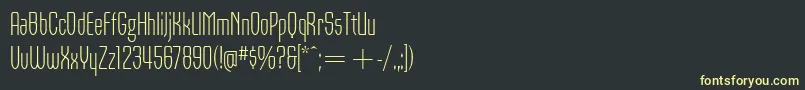 OrbonLightItcTt Font – Yellow Fonts on Black Background
