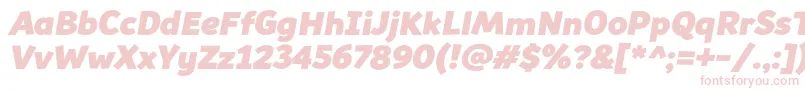 Souses Font – Pink Fonts on White Background