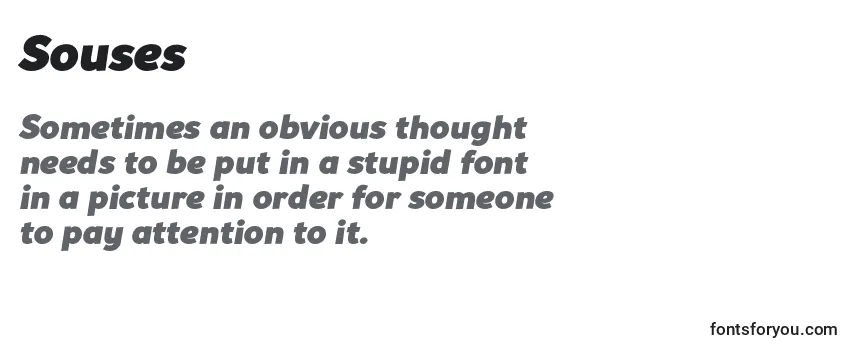 Review of the Souses Font